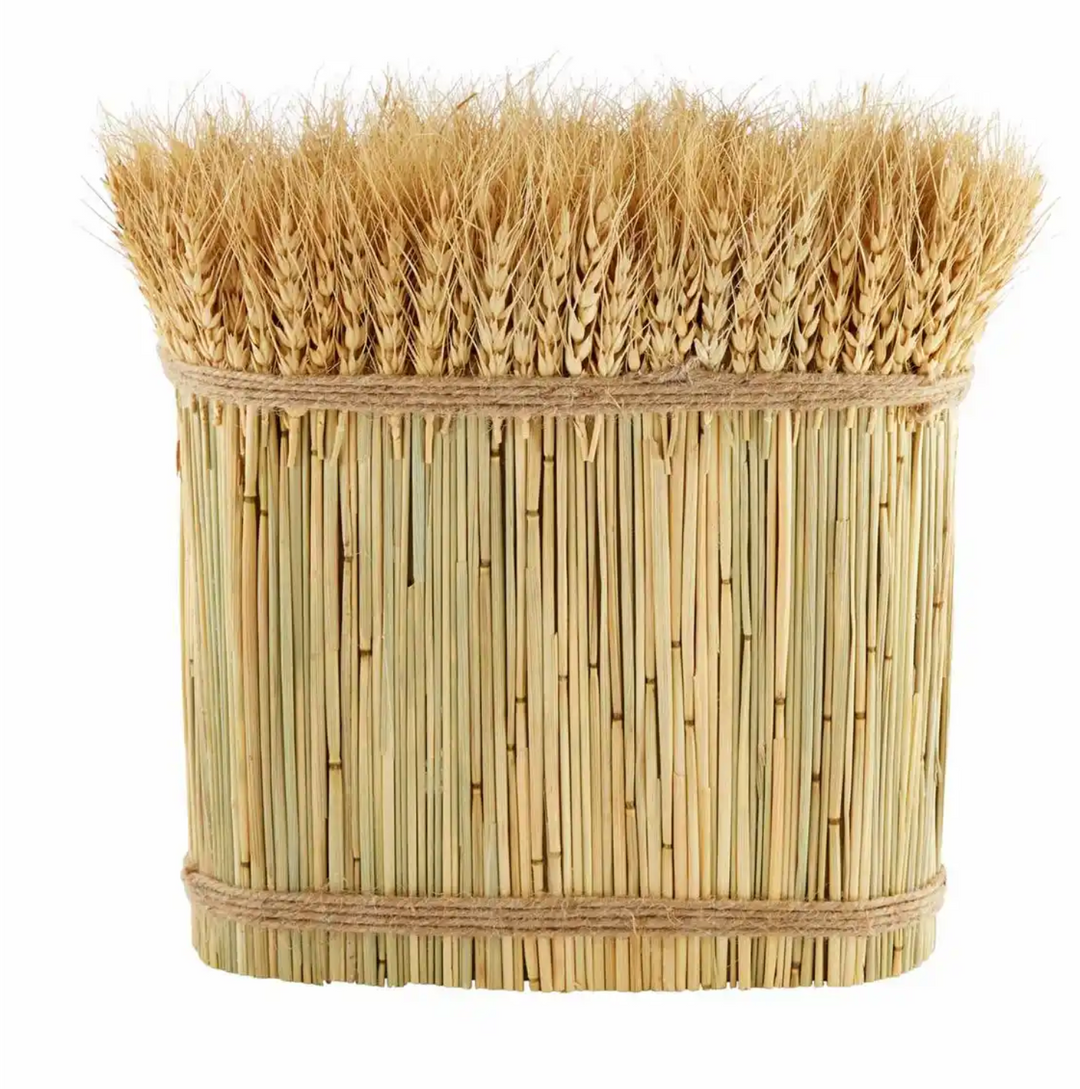 Tall Preserved Wheat Bundle - Pine & Moss