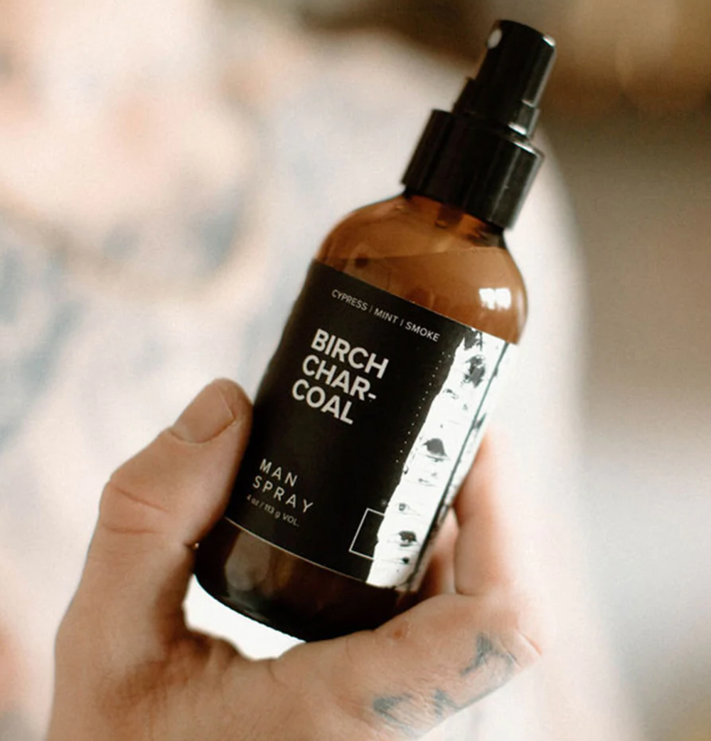 Broken Top Brands- Birch Charcoal Man Spray- 4 oz. - Pine & Moss