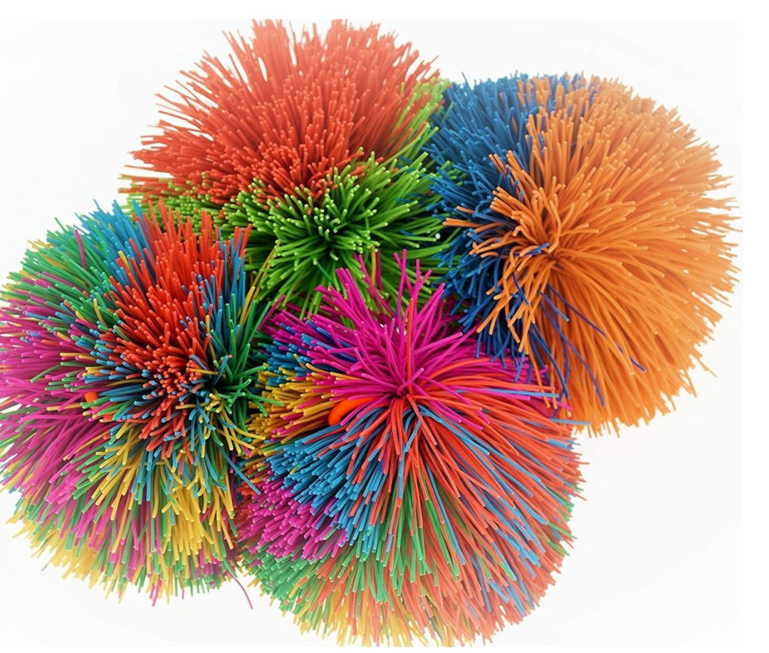 Rainbow Pom Ball - Pine & Moss