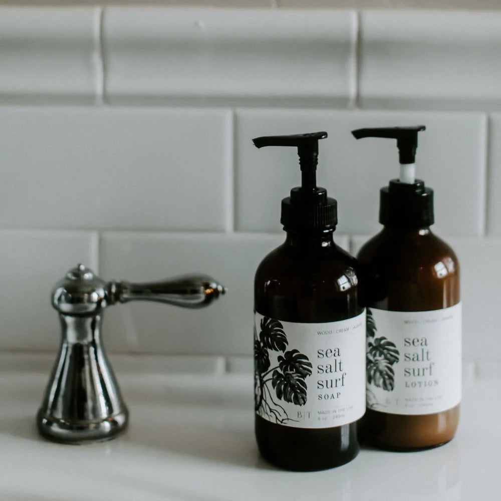 Broken Top Brands Soap - Sea Salt Surf - 8 oz. Glass - Pine & Moss