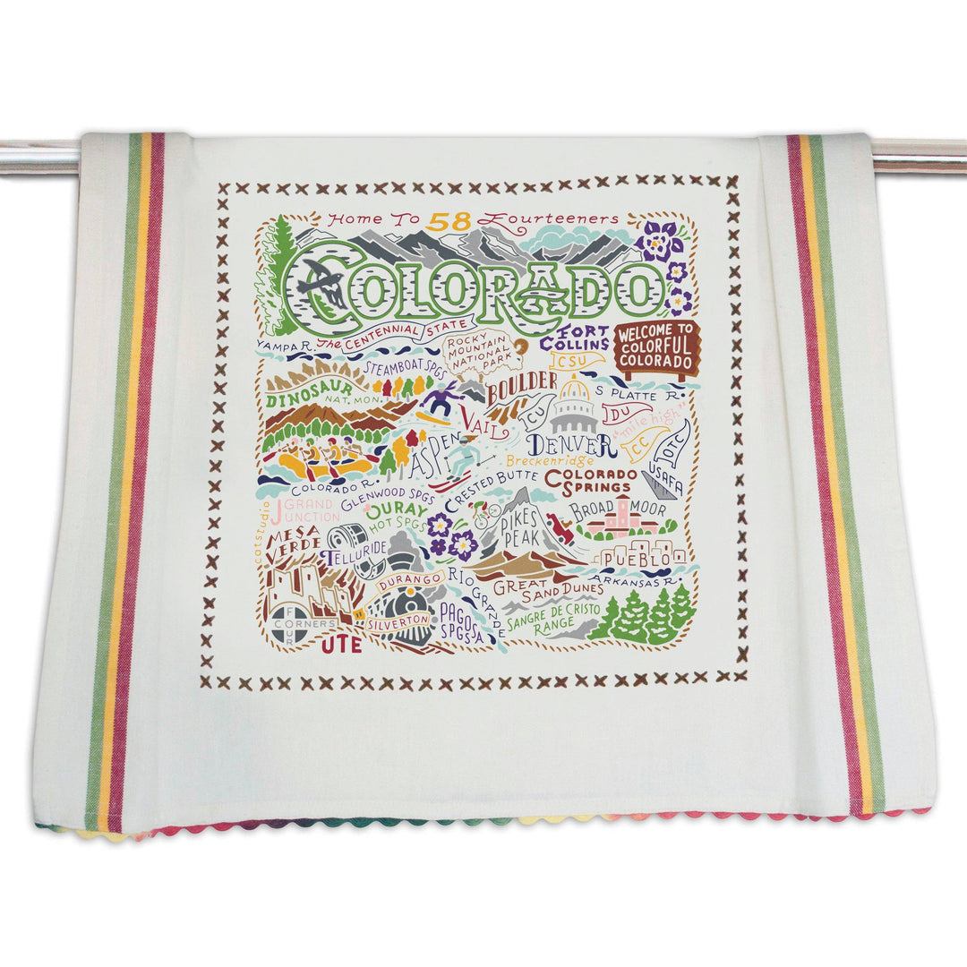 Catstudio- Colorado Dish Towel - Pine & Moss