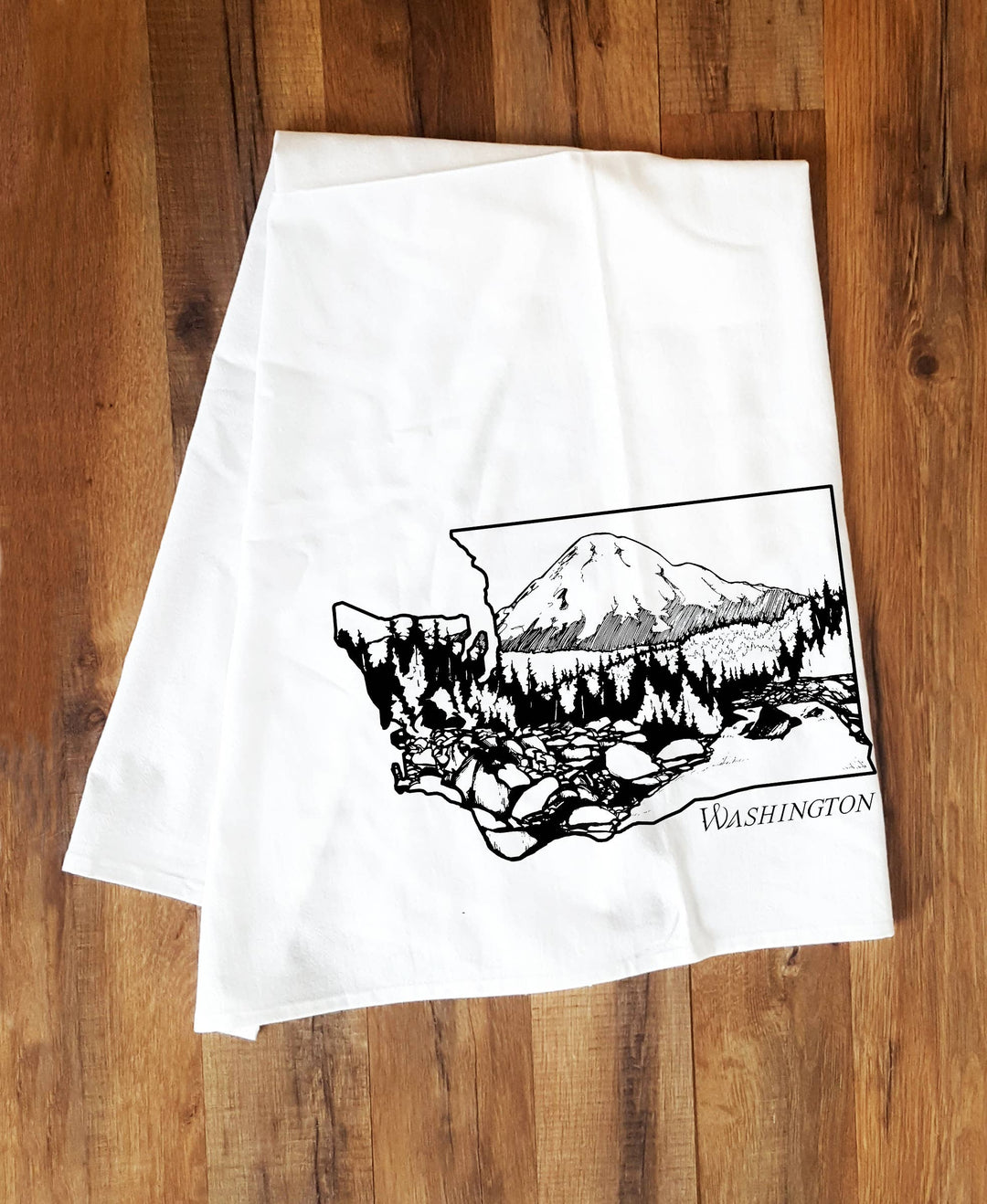 Washington Tea Towel - Pine & Moss