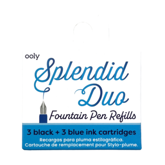 Splendid Duo Fountain Pen Ink Refill: Set of 6 - Pine & Moss