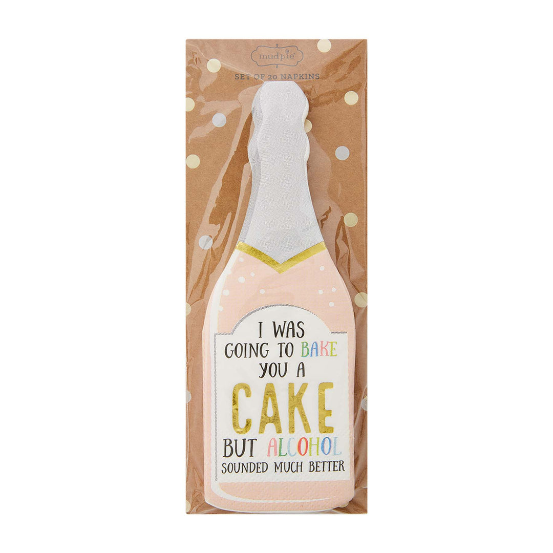 Bottle Birthday Napkins - Pine & Moss
