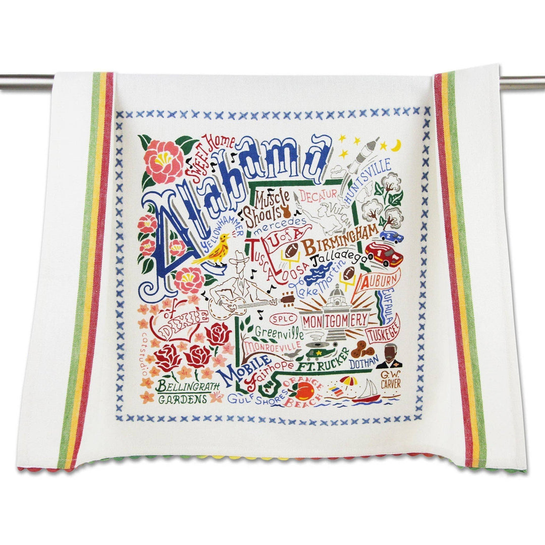 Catstudio- Alabama Dish Towel - Pine & Moss