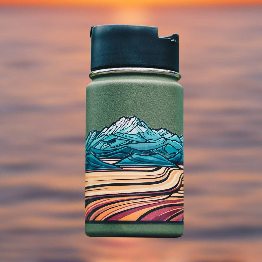 Puget Sound & Olympics Infinity Sticker - Pine & Moss