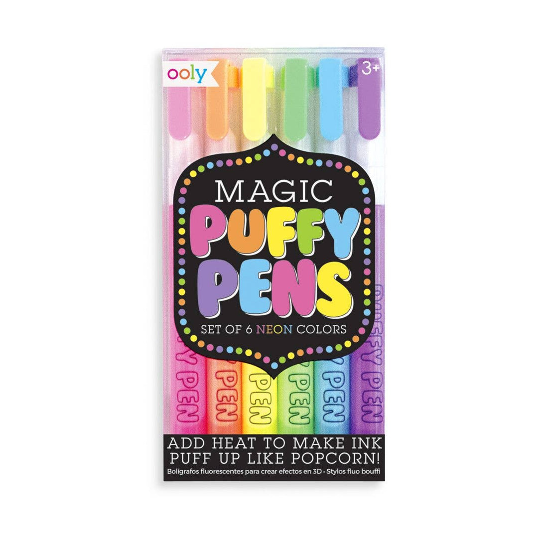 Magic Neon Puffy Pens - Pine & Moss