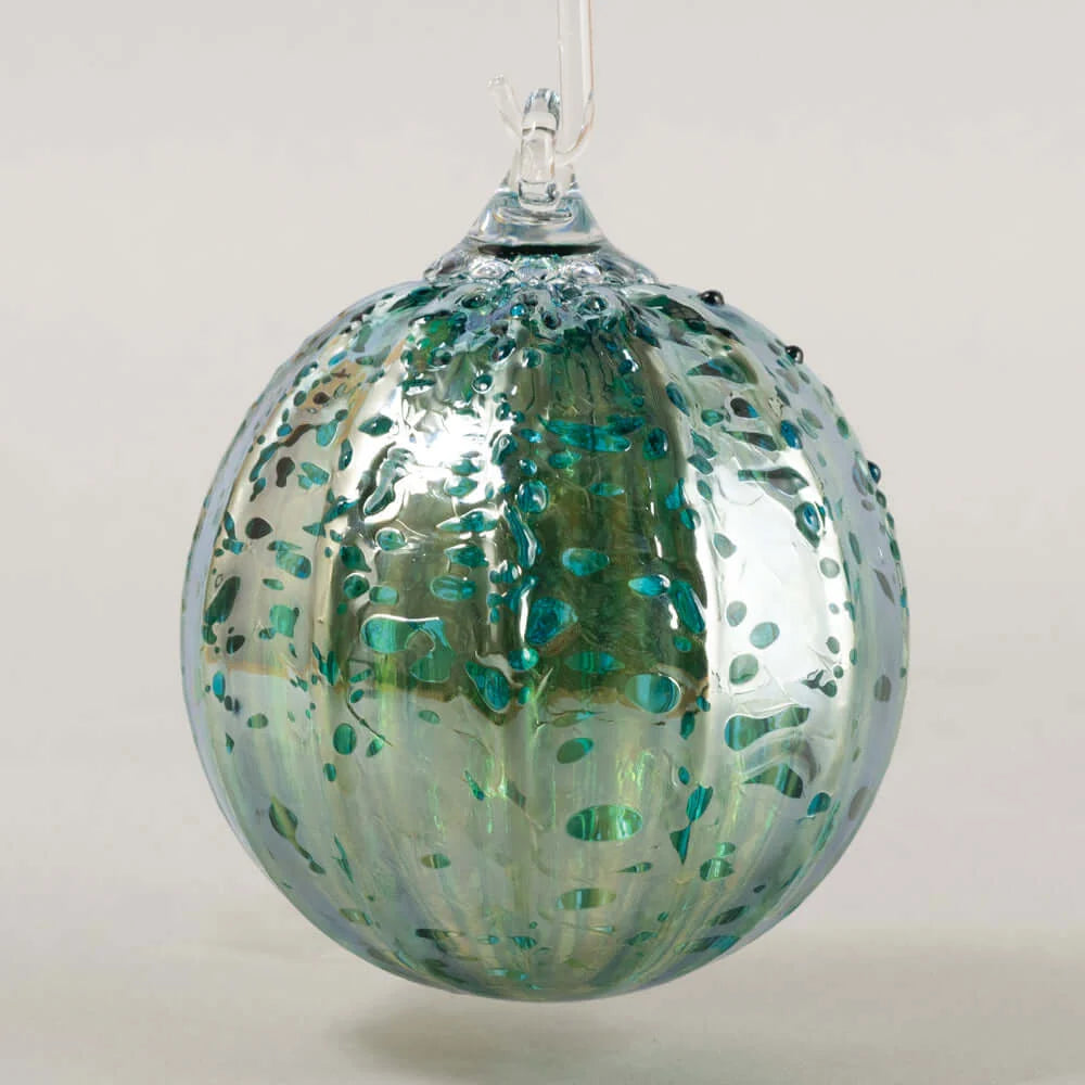 Glass Eye Studio- Teal Luster Ornament