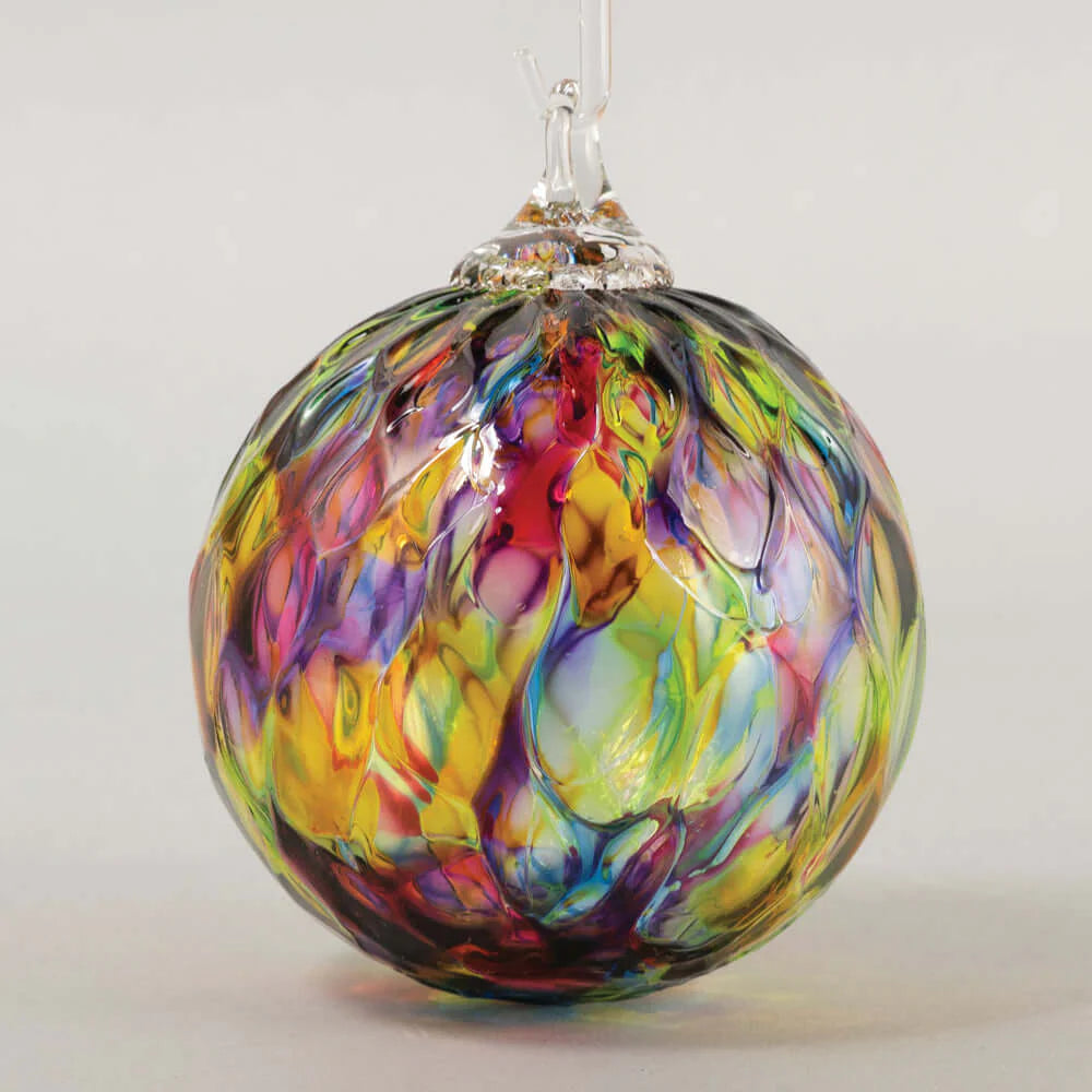 Glass Eye Studio- Rainbow Diamond Facet Ornament