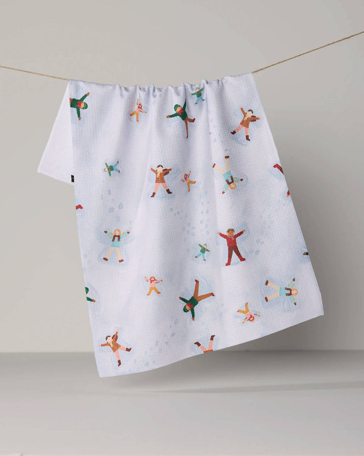 Geometry Winter Whimsy Tea Towel