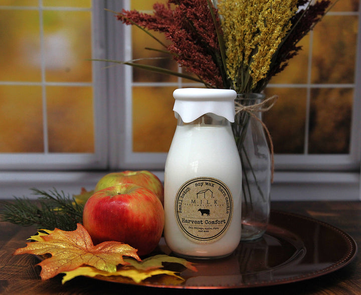 Milk Bottle Candle Harvest Comfort Candle