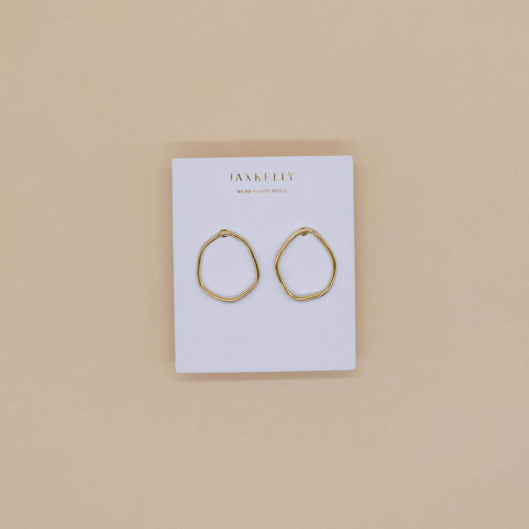 Gold Organic Hoop - Pine & Moss