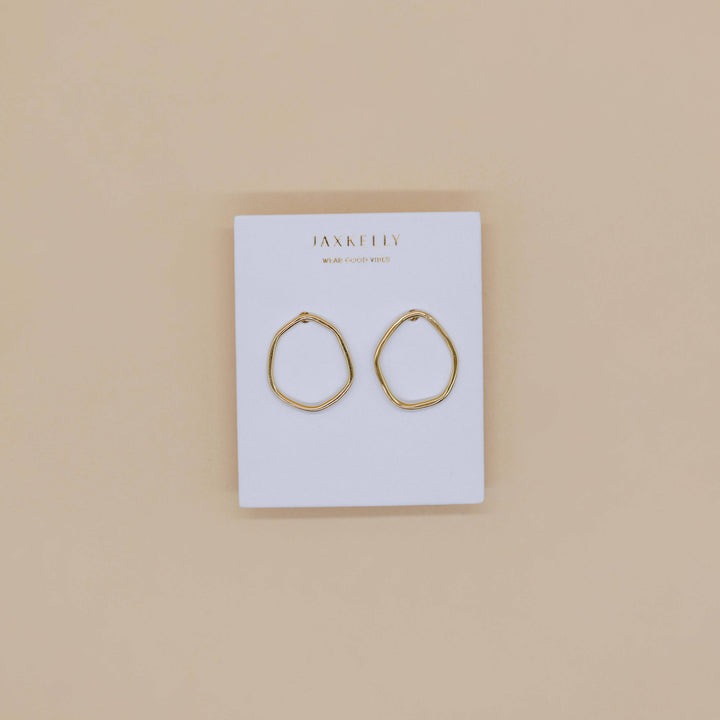 Gold Organic Hoop - Pine & Moss