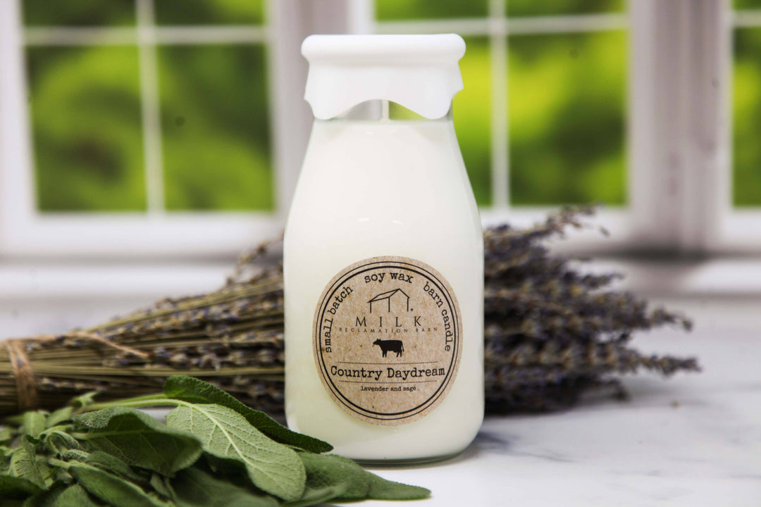 Milk Bottle Candle 13 oz: Brown Sugar & Fig