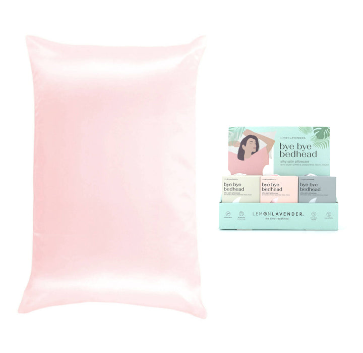 Lemon Lavender Solid Silky Satin Pillowcase- Three Colors