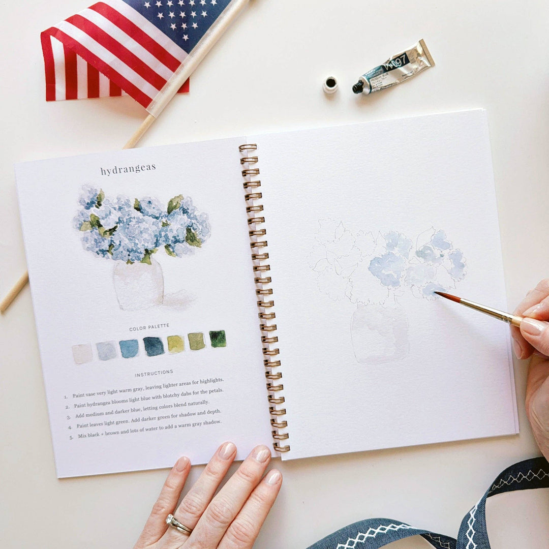 Emily Lex- Americana Watercolor Workbook - Pine &amp; Moss