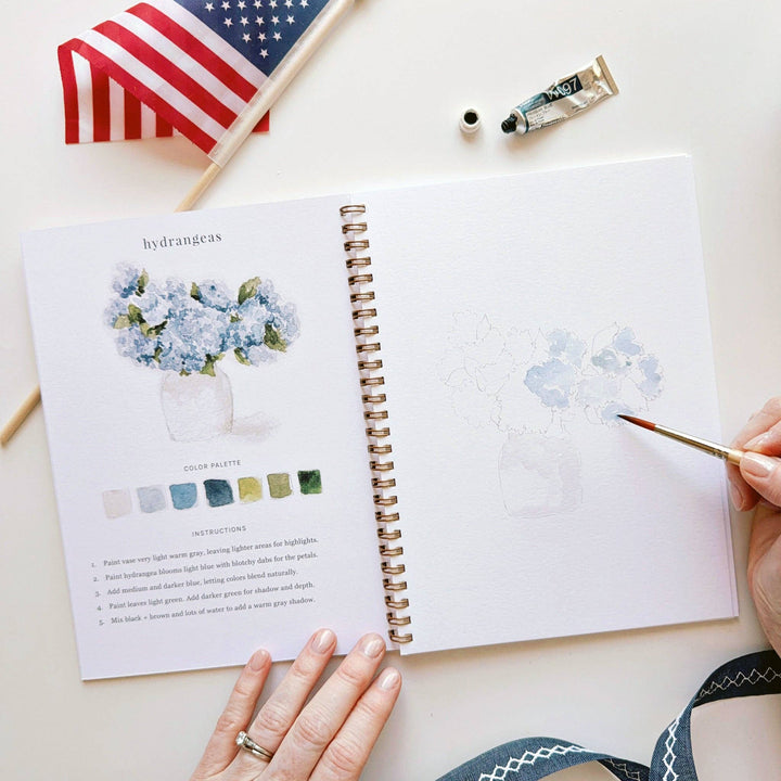 Emily Lex- Americana Watercolor Workbook - Pine &amp; Moss