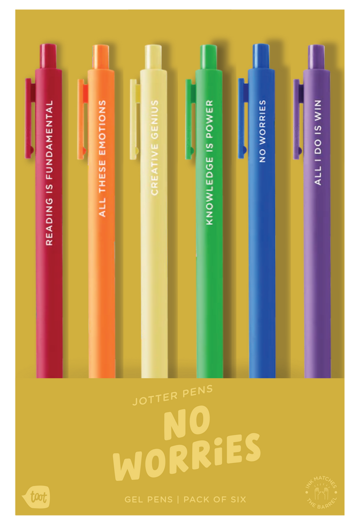 Jotter Sets - No Worries 6 Pack