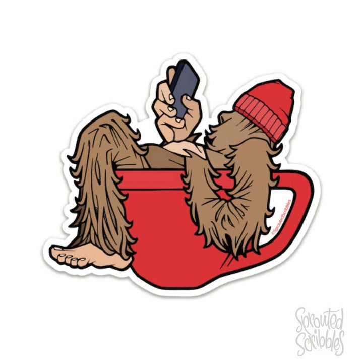 Yeti Latte | Bigfoot Coffee Sticker | Waterproof Vinyl Decal