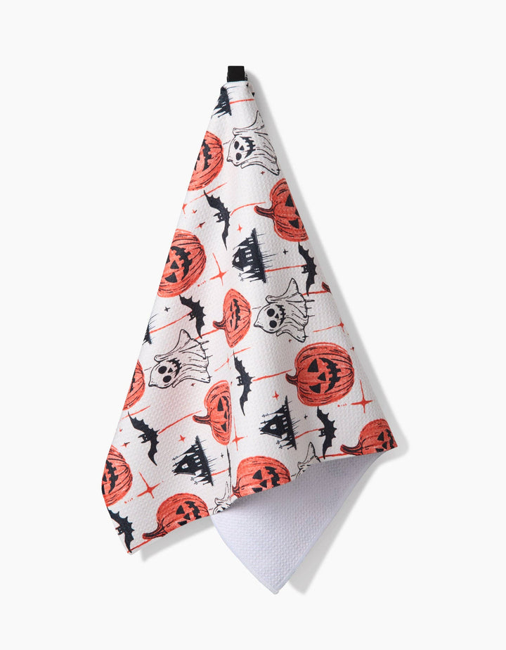 Geometry Halloween Is Here Tea Towel