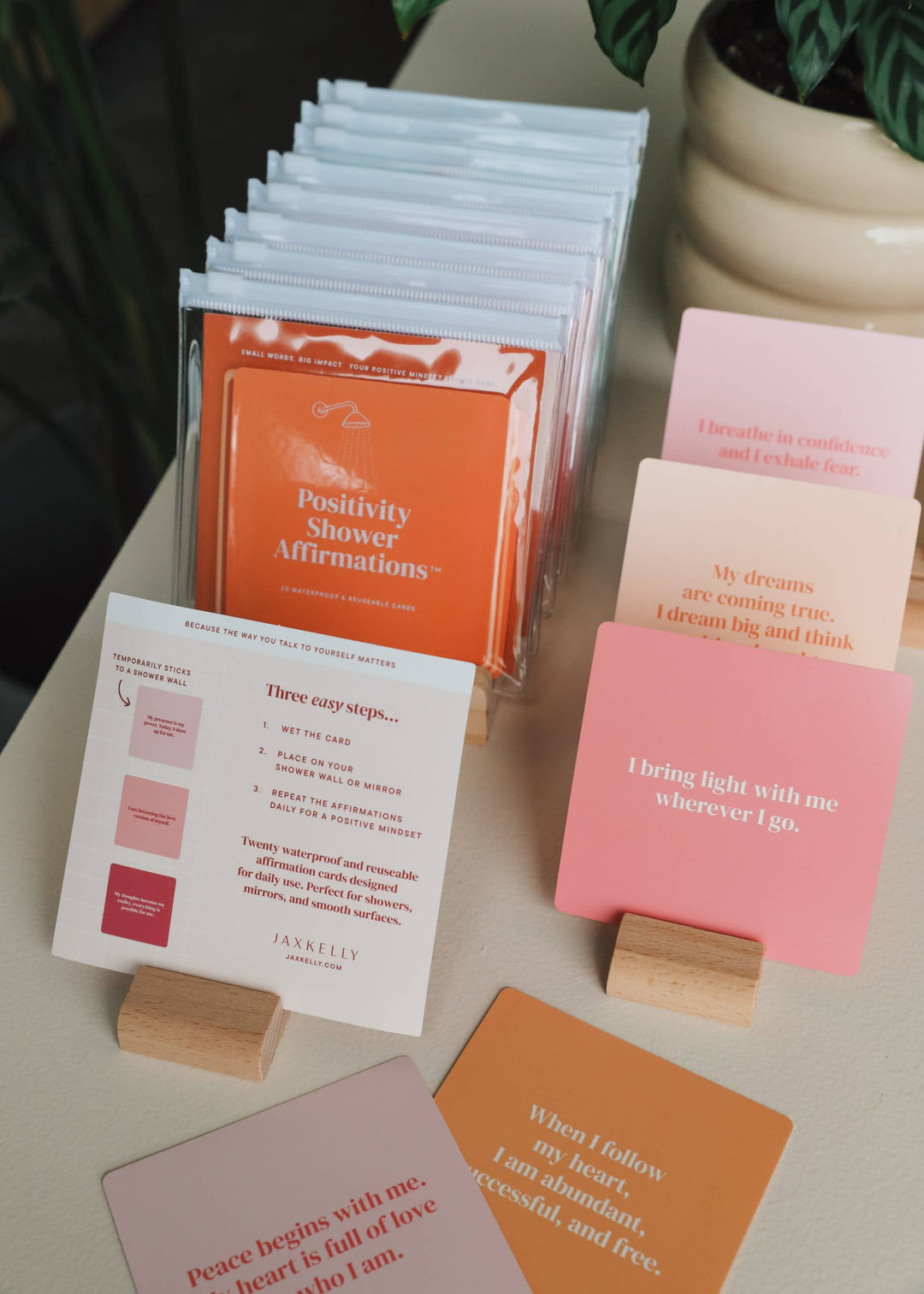 Shower Affirmation™  Display Cards - Self Love - Pine & Moss