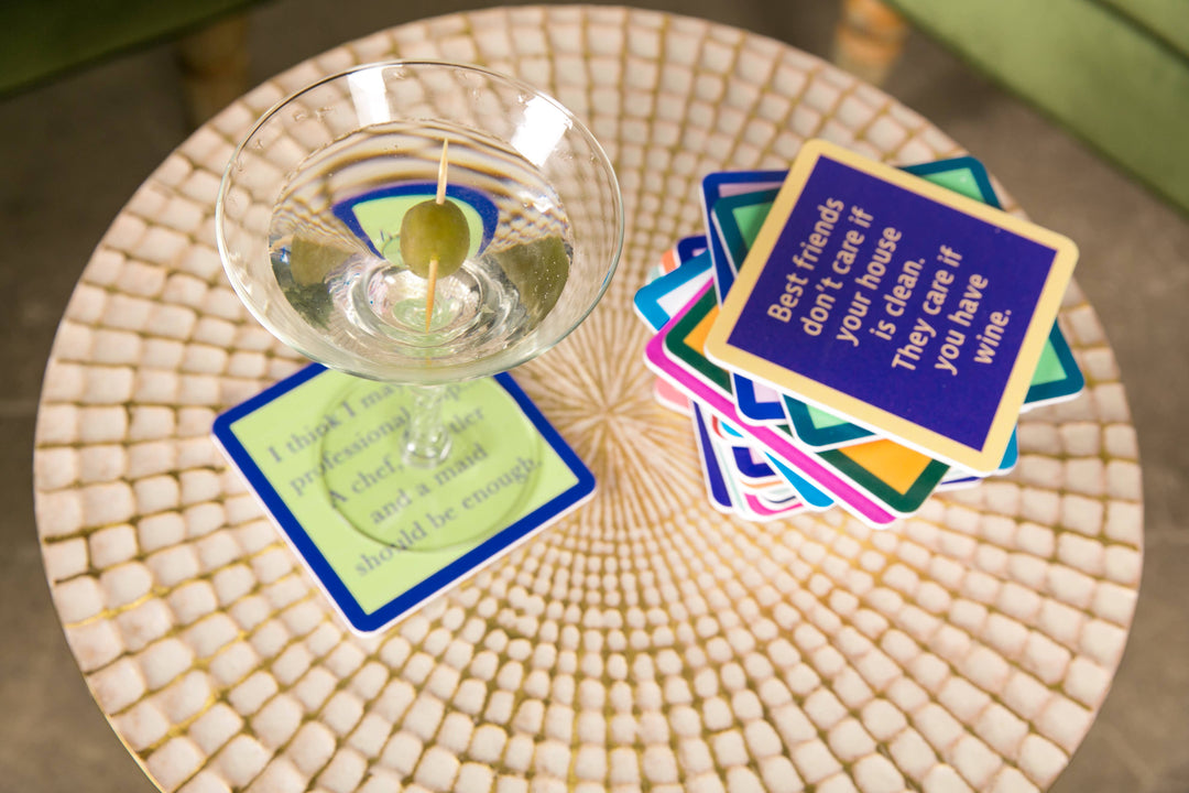 Drinks On Me Coaster: Dinner Time