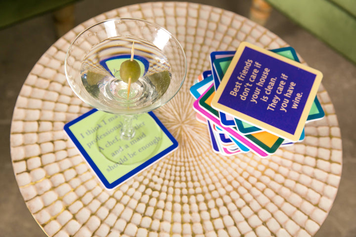 Drinks On Me Coaster: Dinner Time