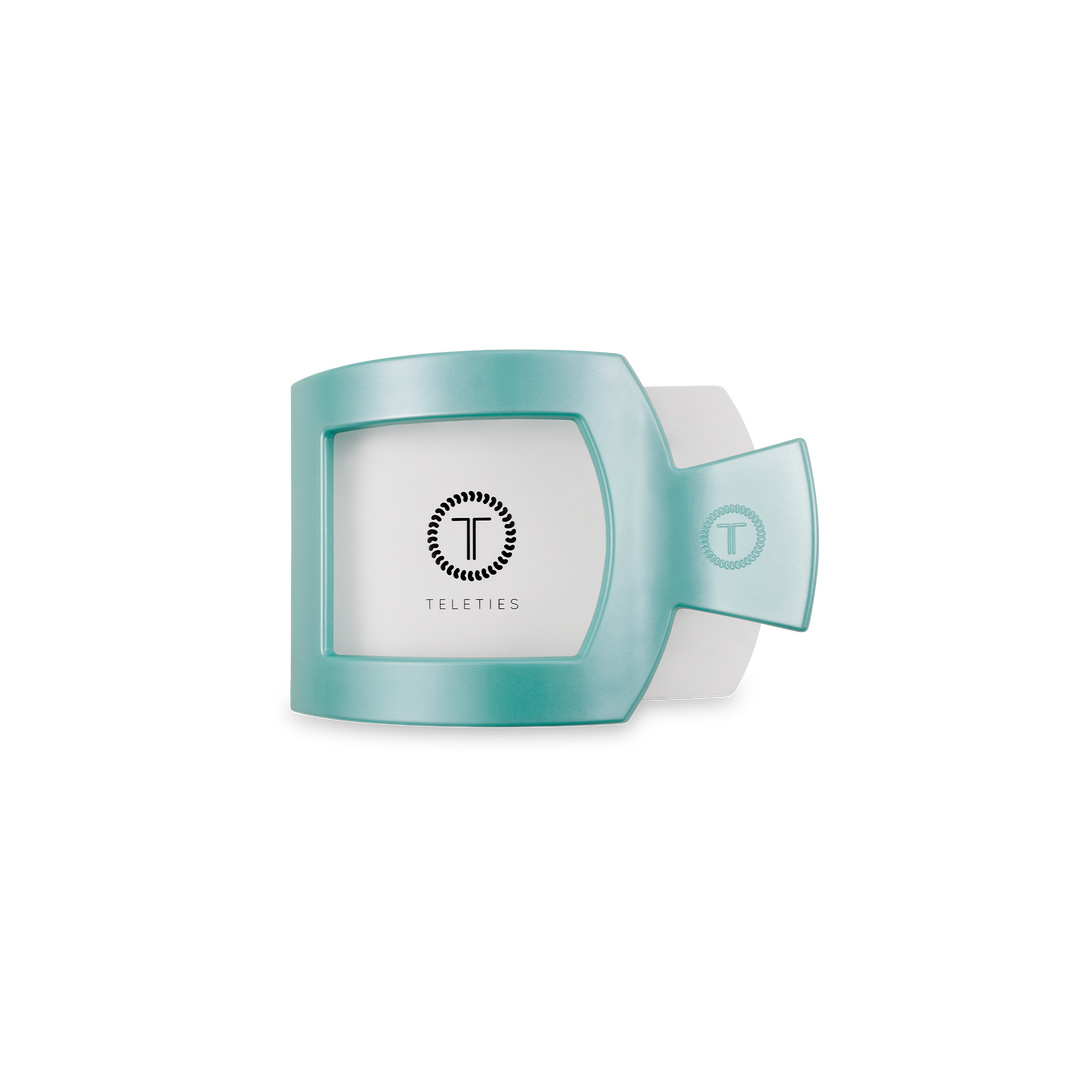 Square Flat Hair Clip | Small | Totally Turquoise