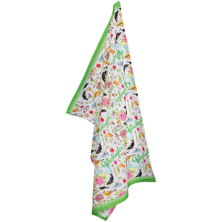 WA Washington State Collection 28" Cotton Tea Towels Set/2