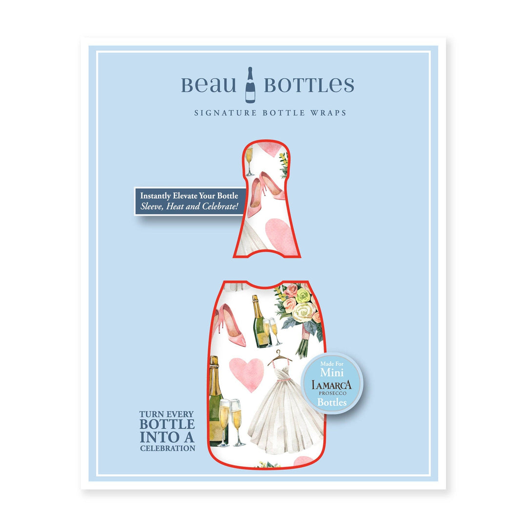 Beau Bottles Wedding Romance - MINI Prosecco Collection - Six Pack - Pine &amp; Moss