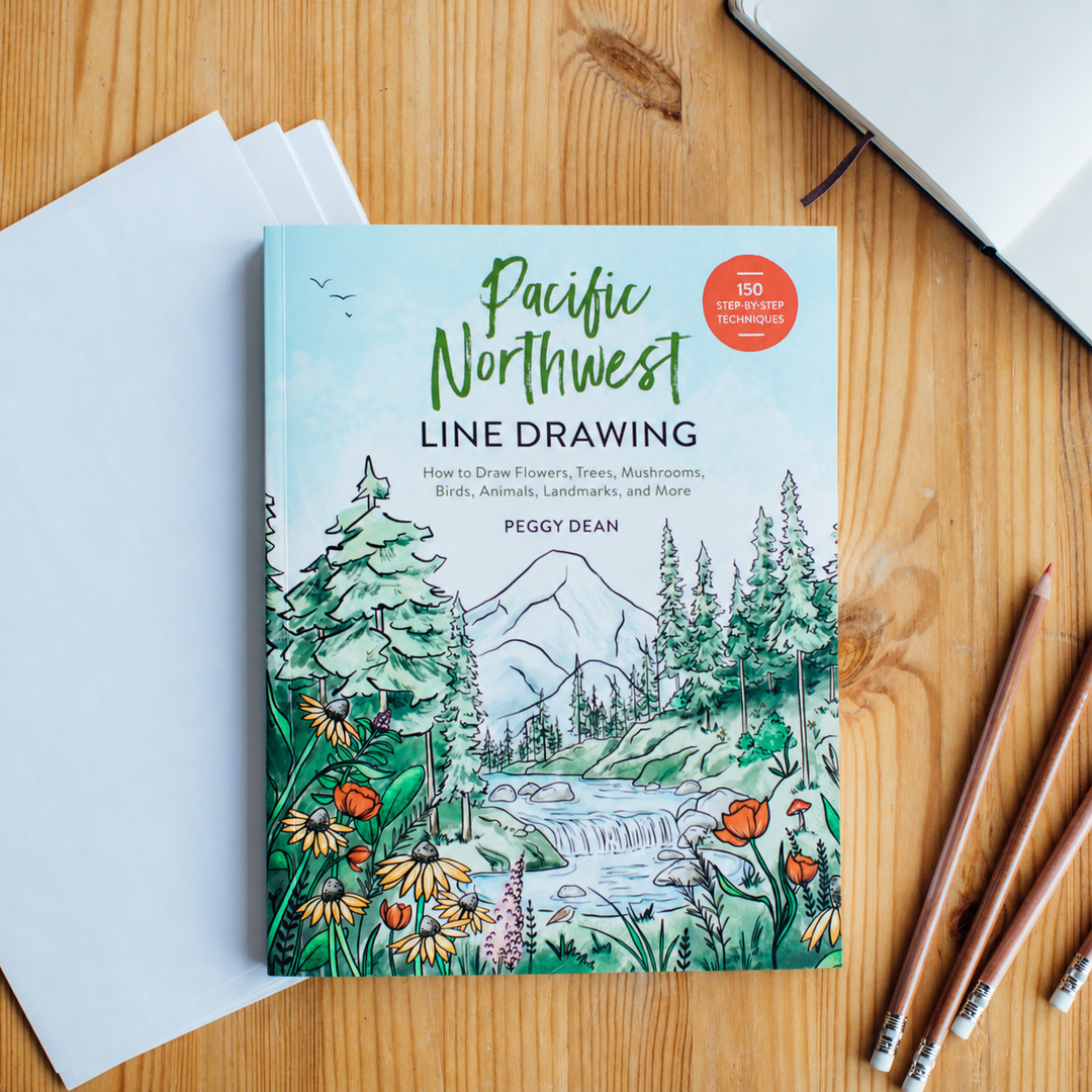 Pacific Northwest Line Drawing-How to Draw Book