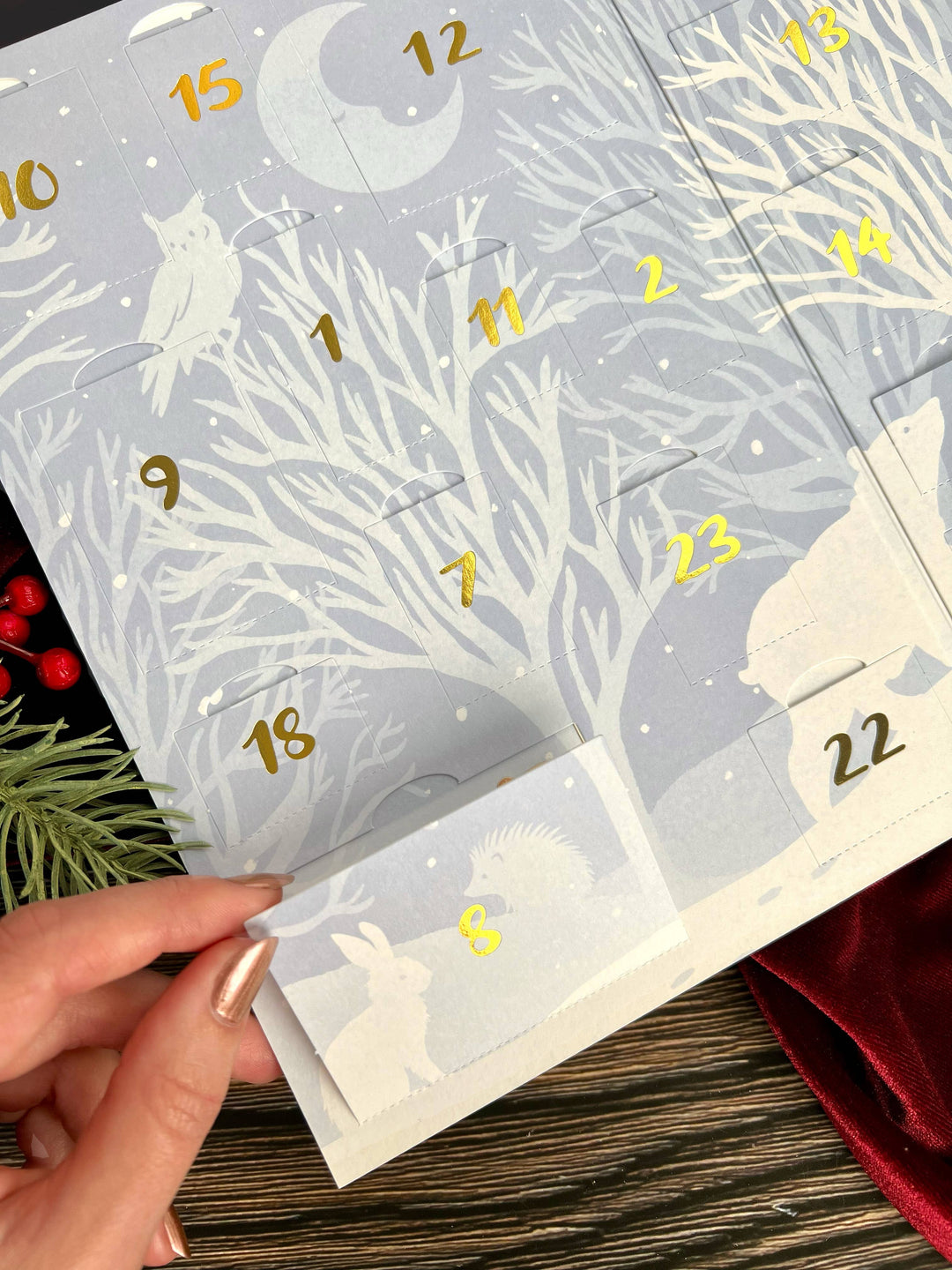 Woodland Wonderland Pop-up Advent Calendar - Pine & Moss