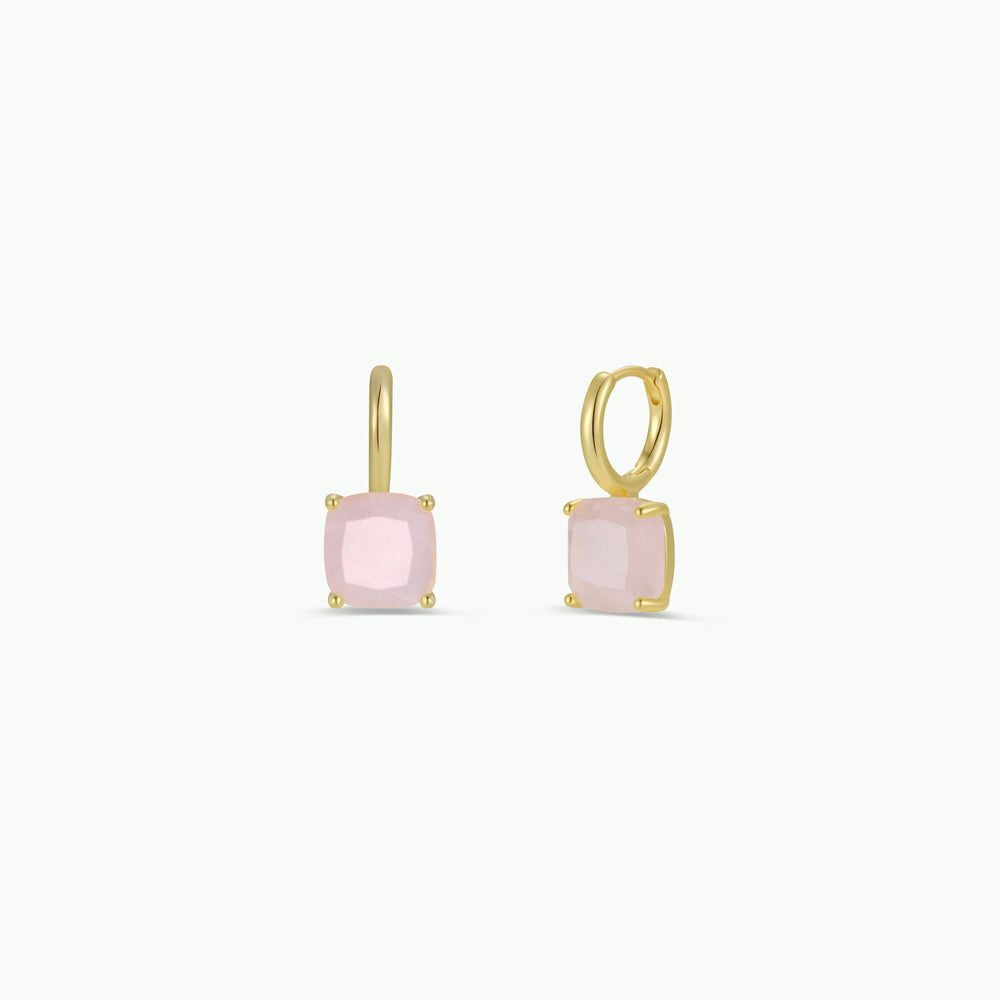 Gemstone Mini Drop - Rose Quartz - Pine & Moss