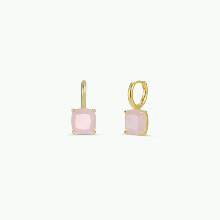 Gemstone Mini Drop - Rose Quartz - Pine & Moss