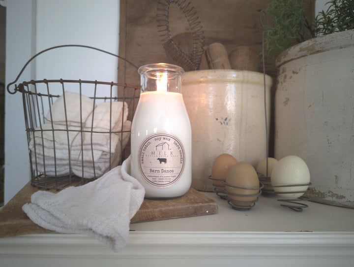 Milk Bottle Candle 13 oz: Brown Sugar & Fig