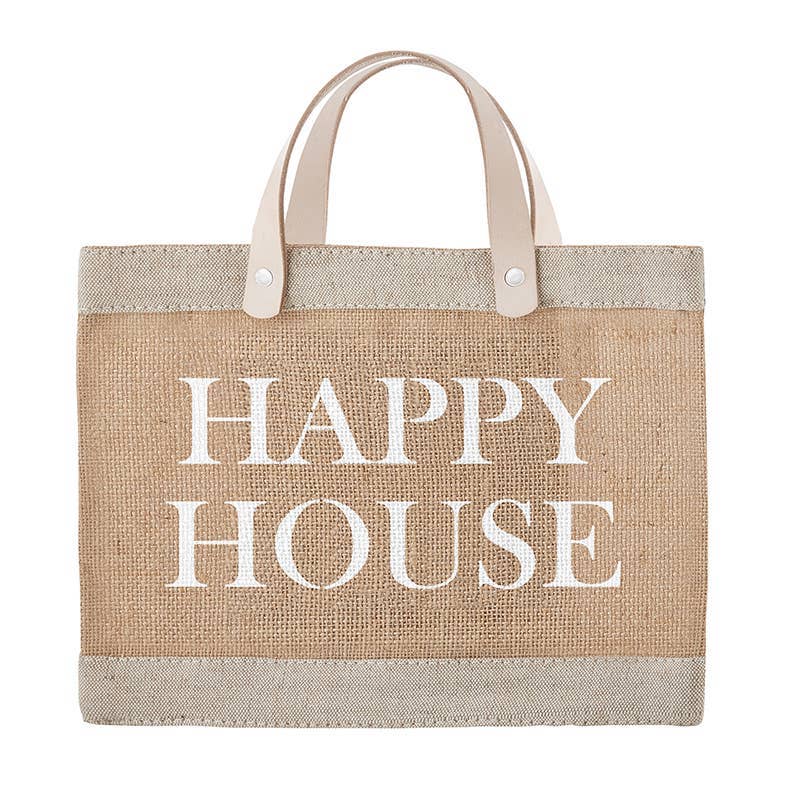 Happy House Jute Tote