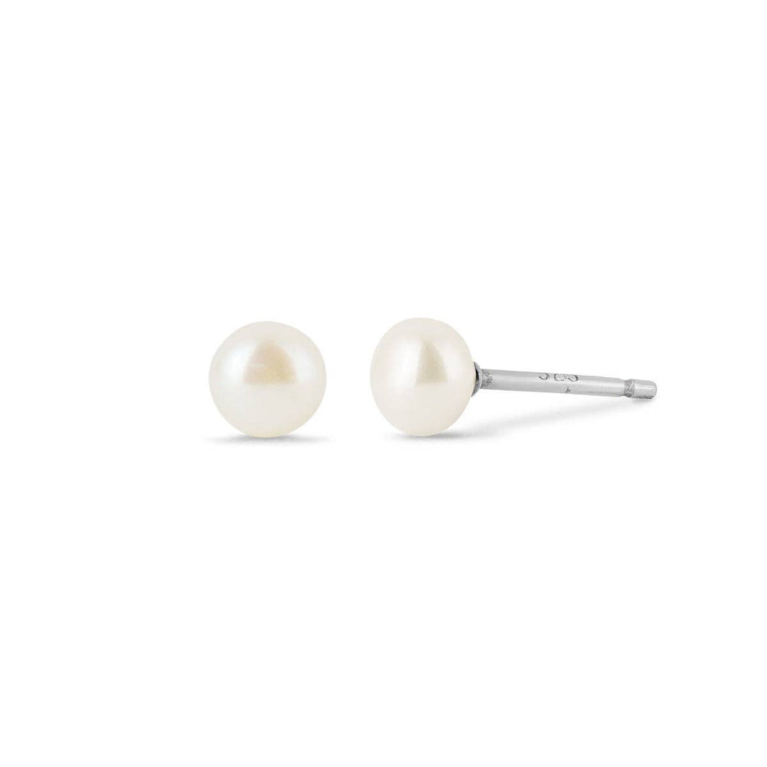 Pearl Studs (EA 78): Fresh Water of Pearl - Pine & Moss