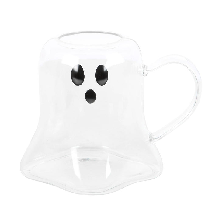 Ghost Shaped Glass Halloween Mug