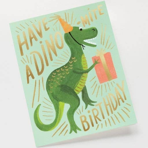 Dino-mite Birthday Card - Pine & Moss