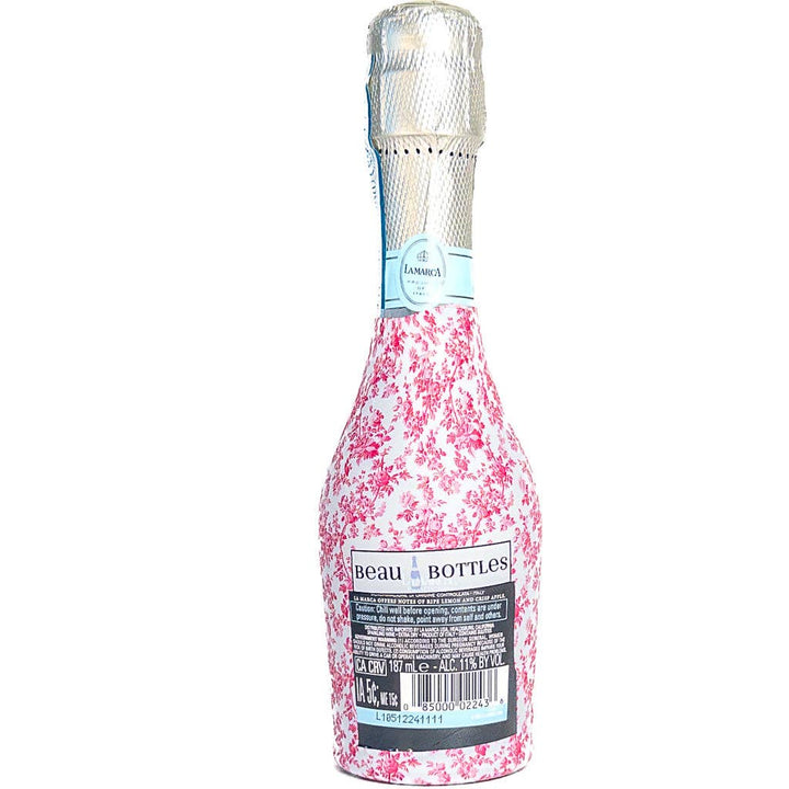 Beau Bottles Pink Floral - MINI Prosecco Collection-Six Pack - Pine &amp; Moss