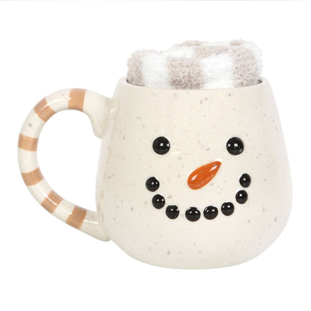 Snowman Christmas Mug and Socks Set