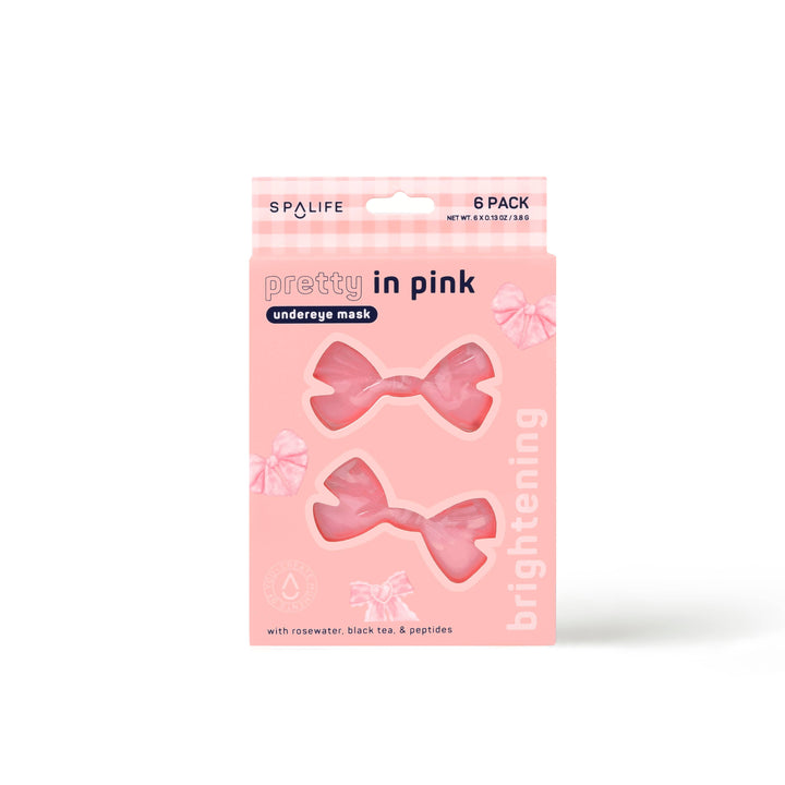 Pretty in Pink! Brightening Undereye Masks - 6 Pairs