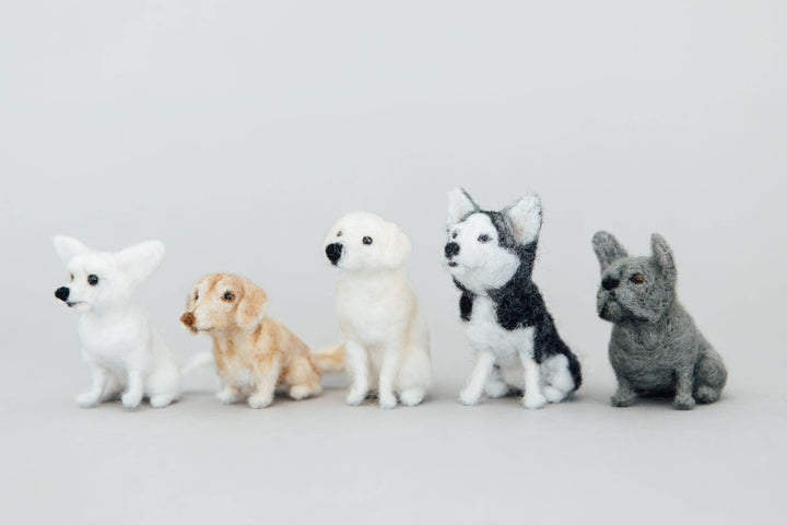 Little Felted Friends: French Bulldog Needle-Felting Kit