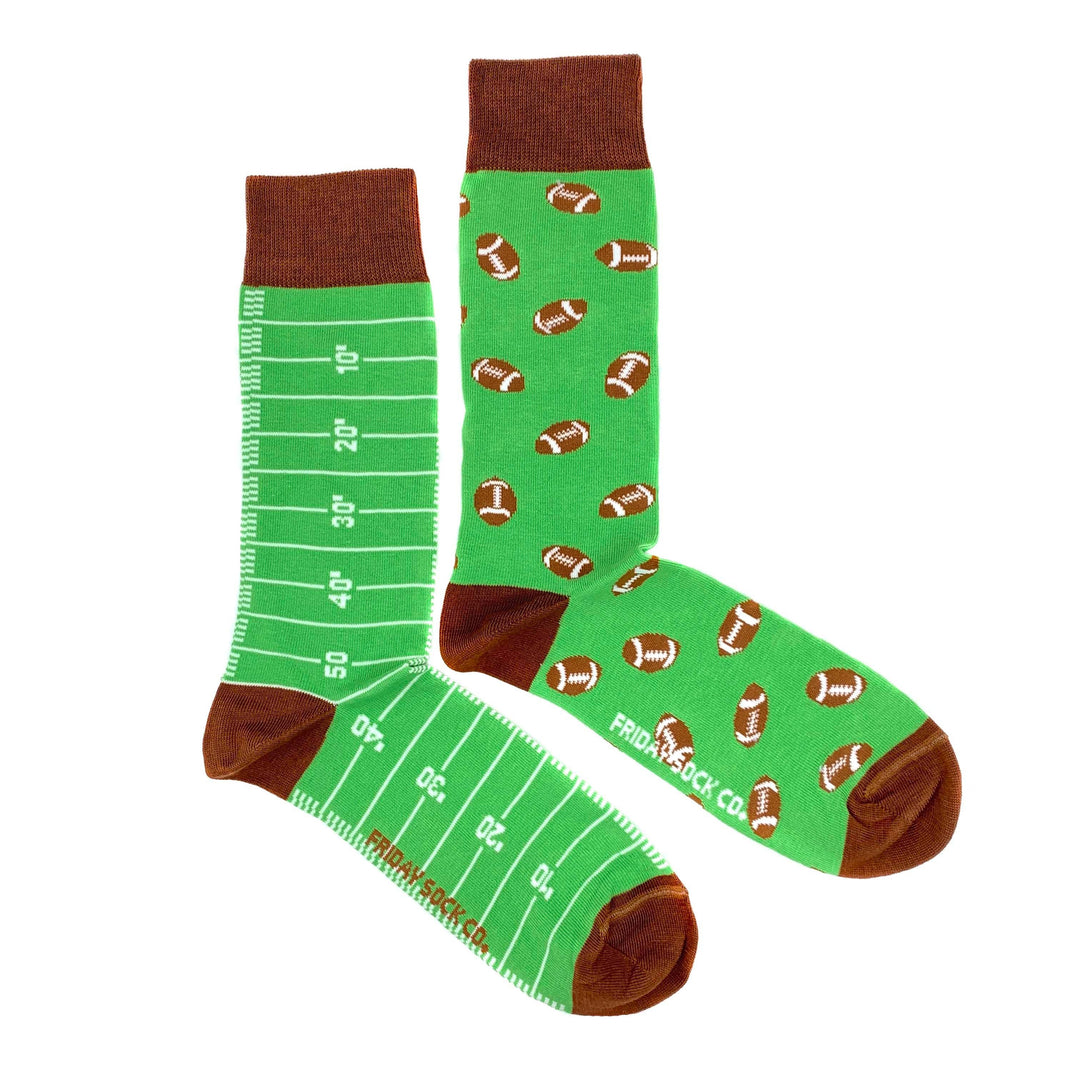 Men’s Socks | Football | Game Day | Purposely Mismatched: Men's 7 - 12