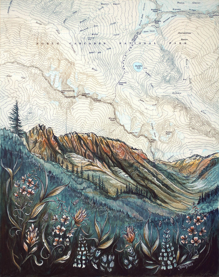 North Cascades National Park Fine Art Matted Print: Medium