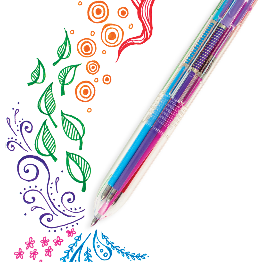 Six Click Colored Gel Pen