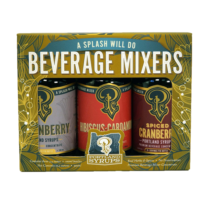 Portland Syrups Gift Set - Gold Standard Cocktail / Mocktail Drink Mixers
