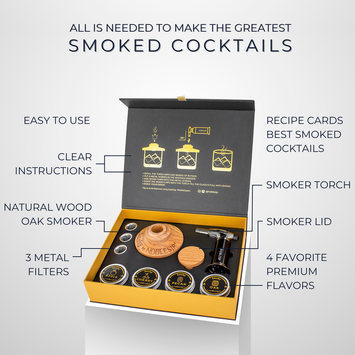 Whiskey Cocktail Smoker Kit - Pine &amp; Moss