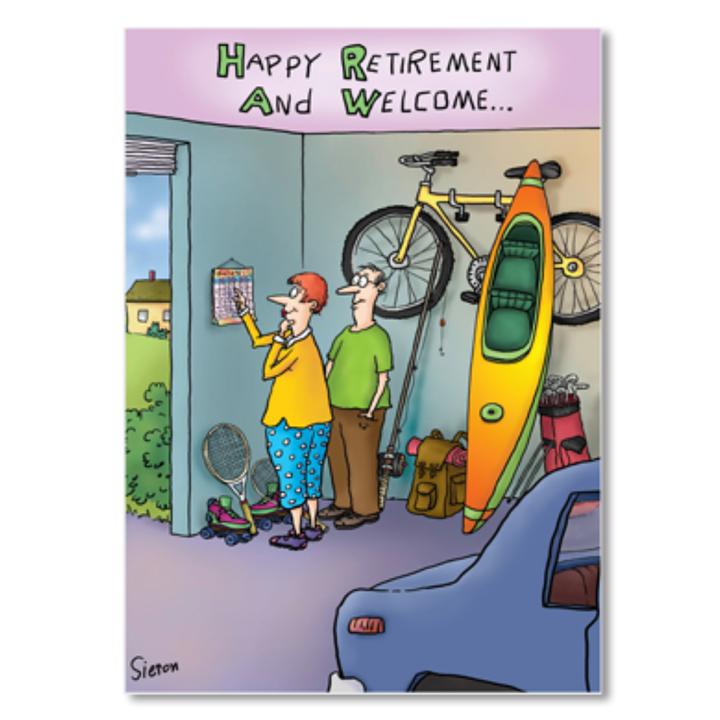 7 Day Weekend Happy Retirement Card