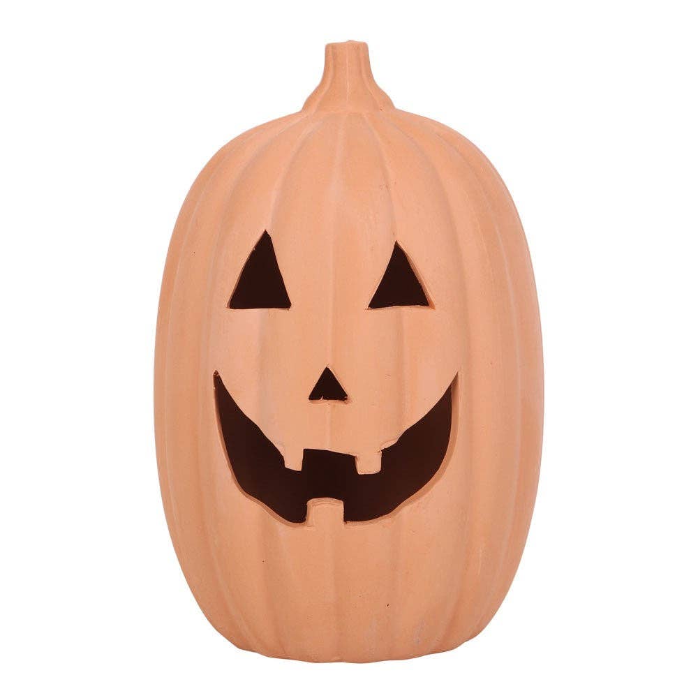 Terracotta Halloween Pumpkin Decoration- 22cm